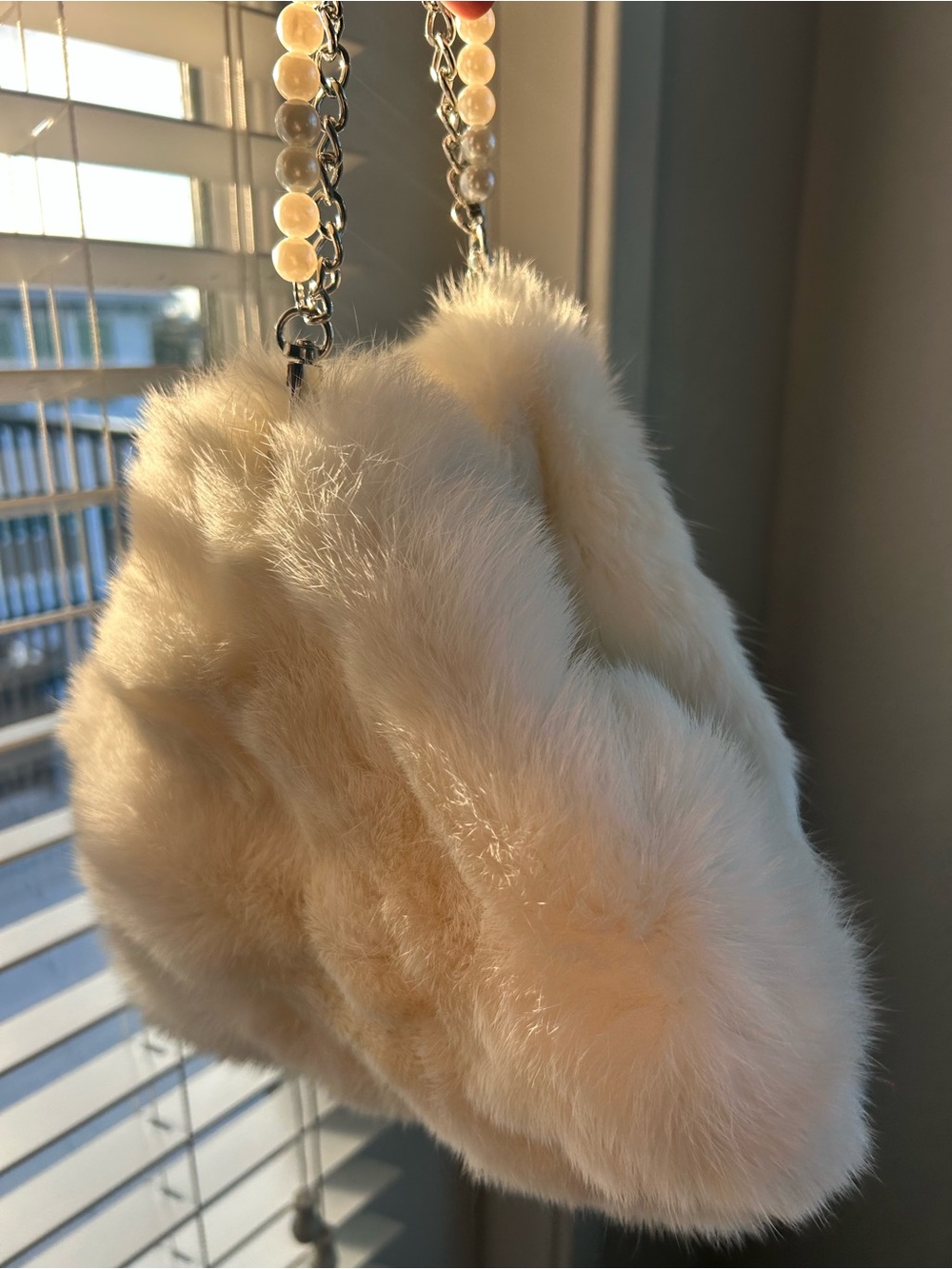 Vintage Rabbit Fur Pelt Handbag